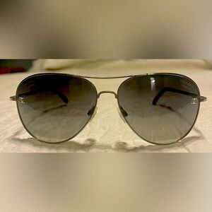 Authentic Chanel aviator sunglasses